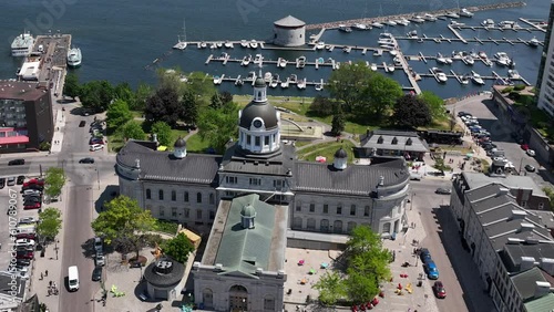 Aerial view of Kingston Ontario Canada photo