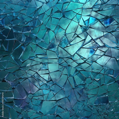 background with broken glass - generative A