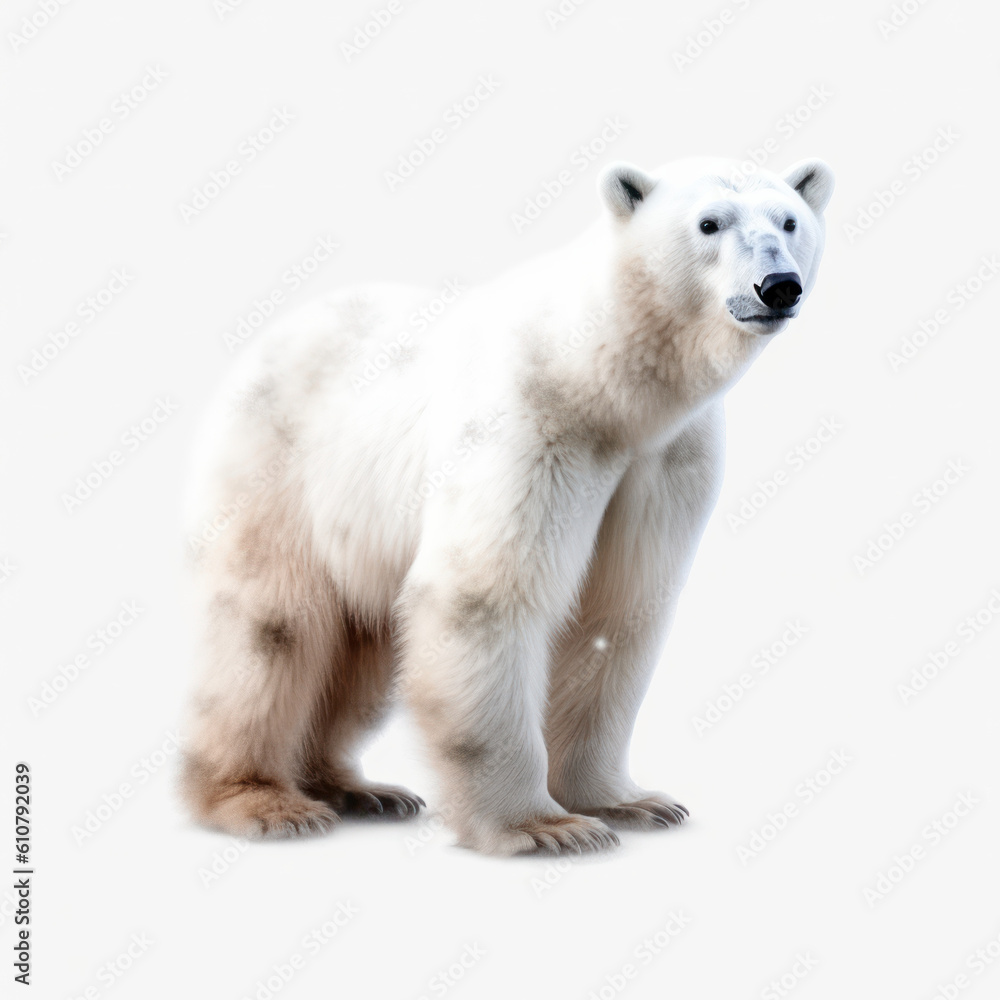 polar bear isolated on white background polar bear isolated on white background