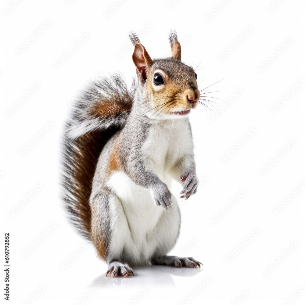 squirrel on a white background squirrel on a white background