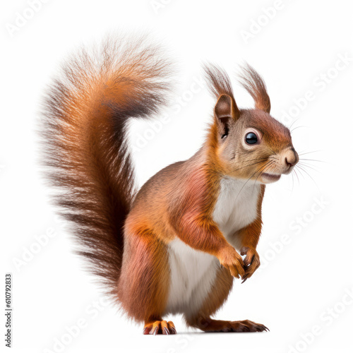 squirrel on a white background