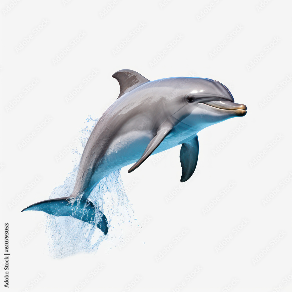 Obraz premium dolphin isolated on white background