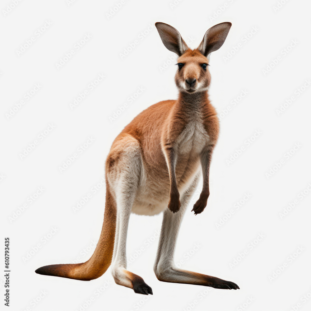 kangaroo isolated on white background kangaroo isolated on white background