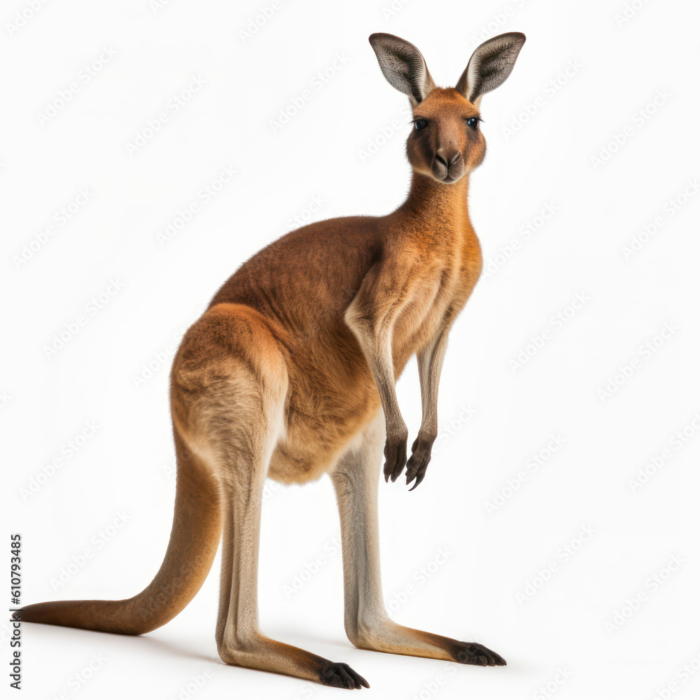 kangaroo isolated on white background
