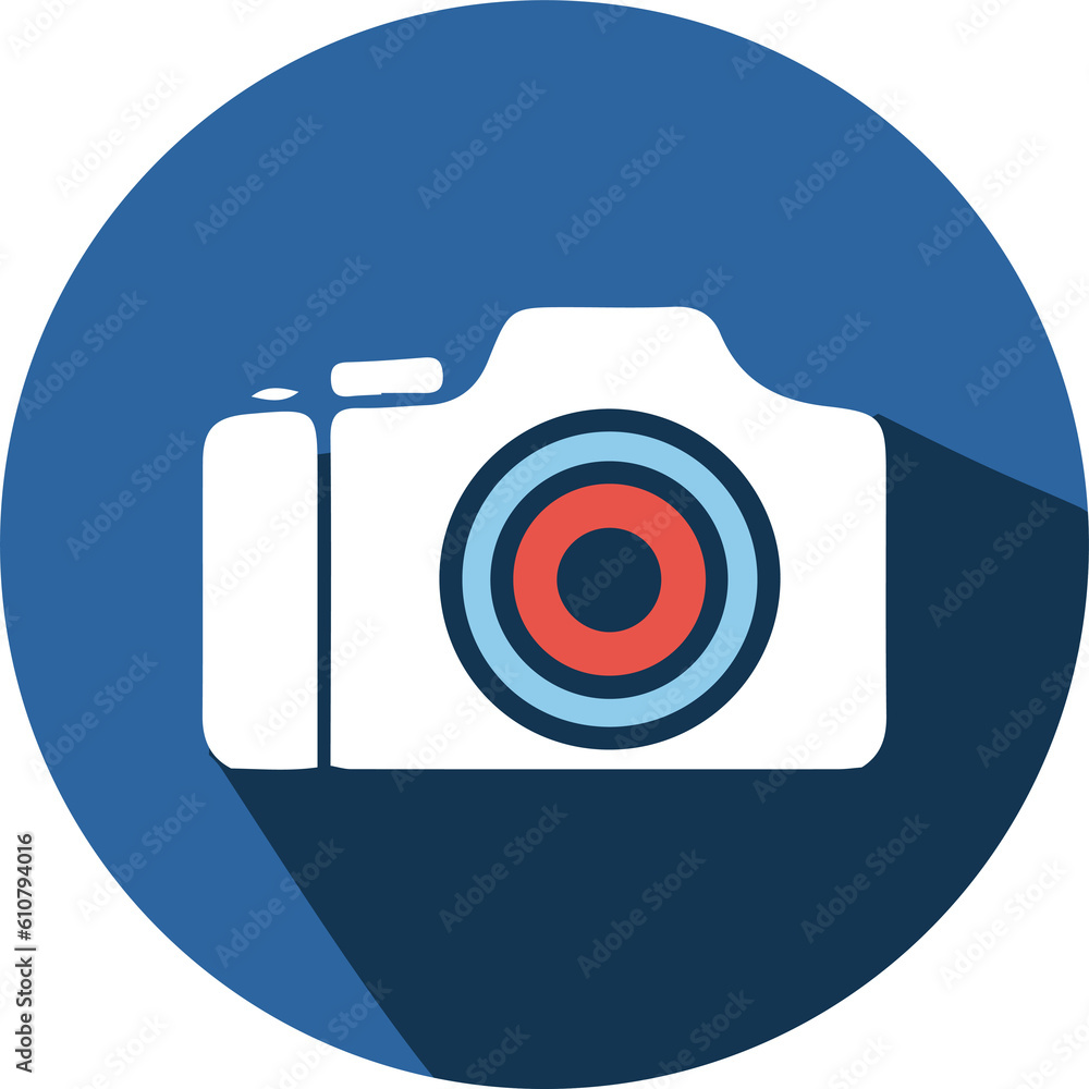 Blue web icons set  aparat photography studio  - obrazy, fototapety, plakaty 