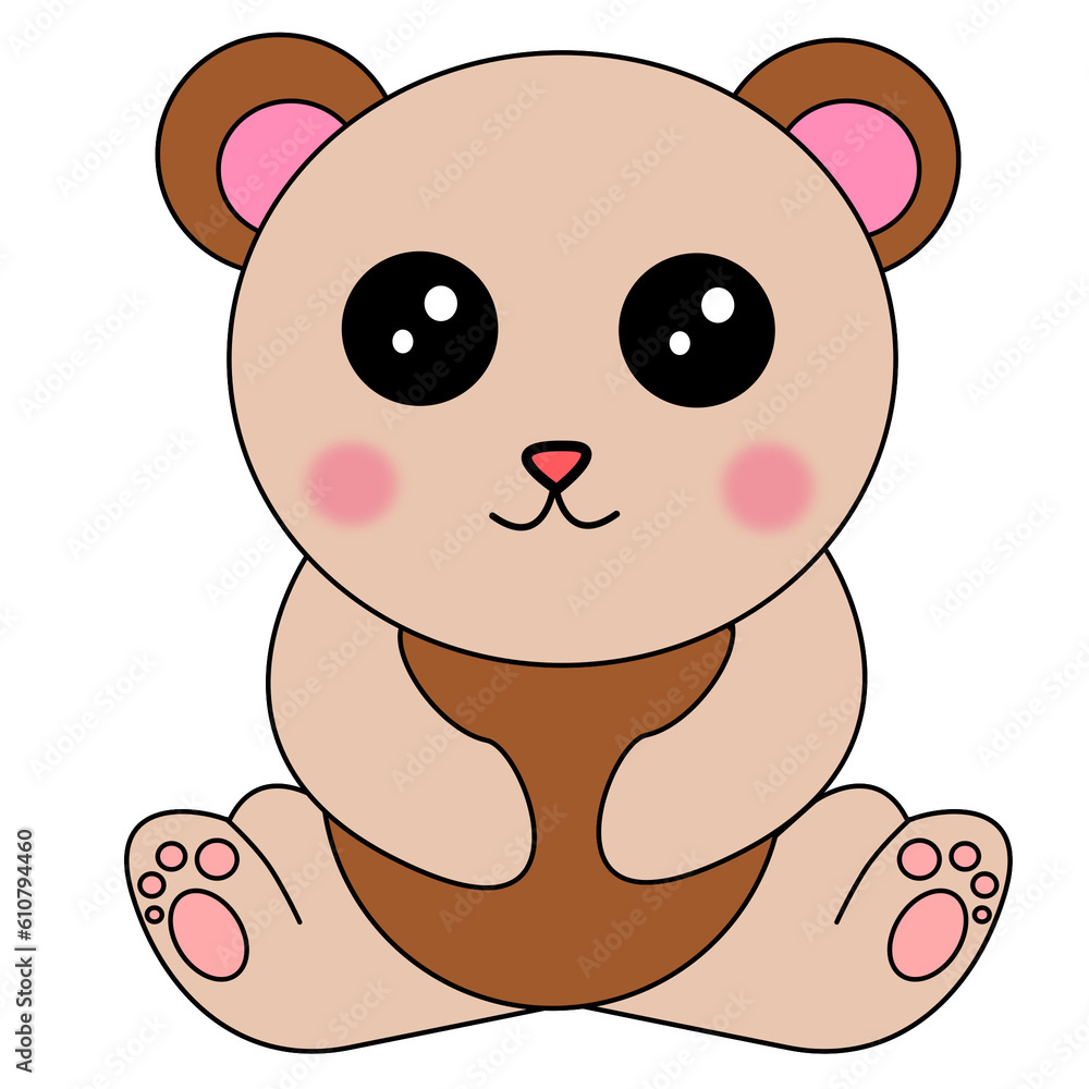 Obraz premium baby bear cartoon