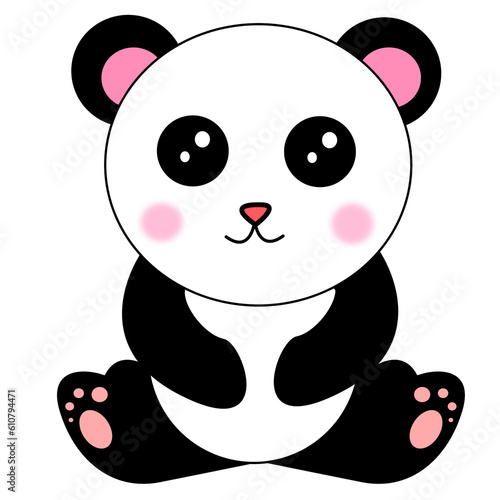 Fototapeta Naklejka Na Ścianę i Meble -  cute panda bear