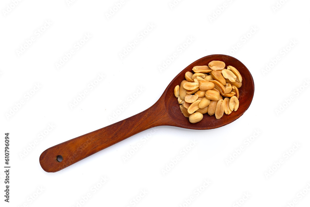Peanut on a white background. Peanut on a white background.