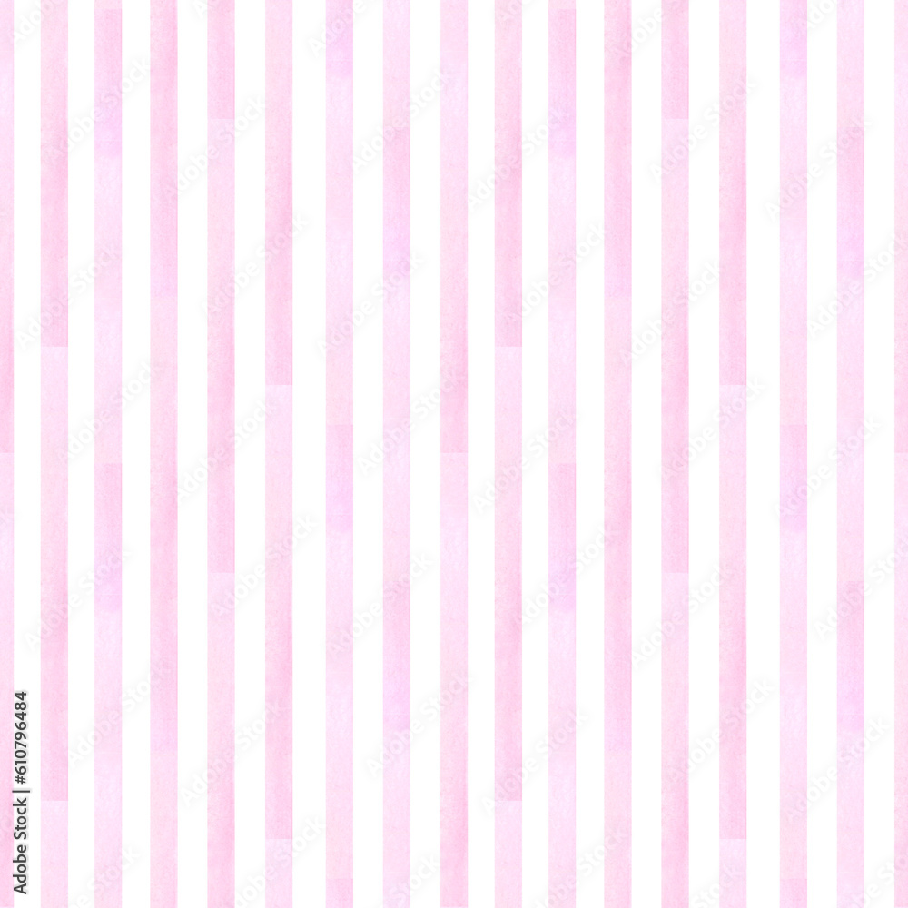Seamless striped pattern. Pink background. Texture watercolor paint stains. Hand drawn backdrop. Pastel color. For textile, print, wallpaper Seamless striped pattern. Pink background. Texture watercolor paint stains. Hand drawn backdrop. Pastel color. For textile, print, wallpaper