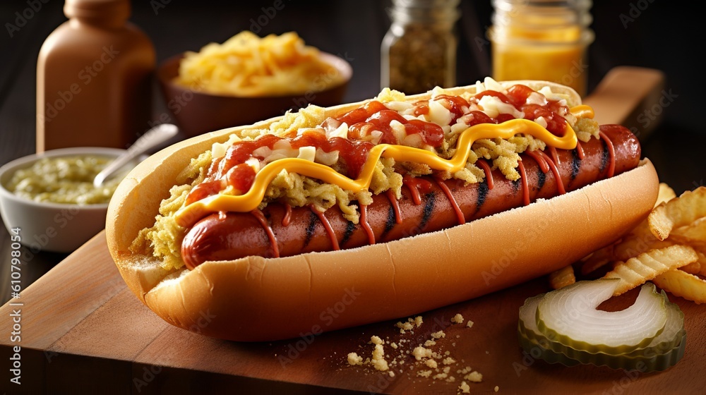 Classic American Delight: Hot Dog Classic American Delight: Hot Dog