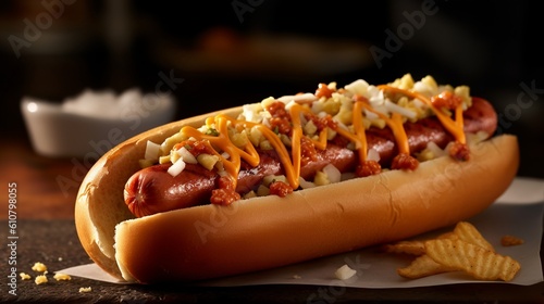 Classic American Delight: Hot Dog