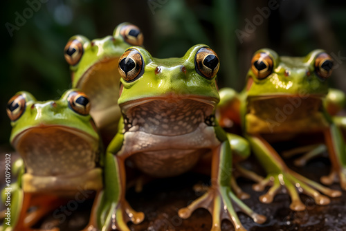 Frogs in a Chorus, 3D