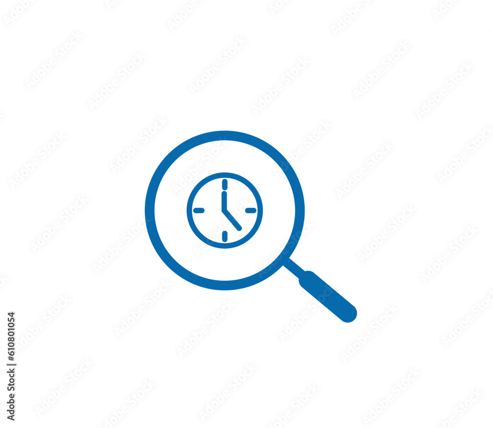 Search magnifying icon flat style logo template Search magnifying icon flat style logo template