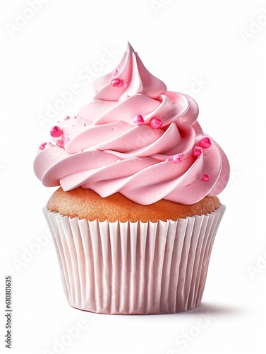 Cupcake With Pink Frosting