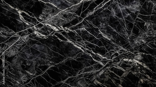 Black marble texture background, marble tiles, Italian stone texture, for digital wall and floor tiles. Created with Generative AI technology.