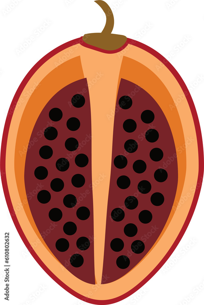 Zestaw ilustracji owoców | Owoce Fruit wector set illustration Fruits Icons Tamarillo Zestaw ilustracji owoców | Owoce Fruit wector set illustration Fruits Icons Tamarillo
