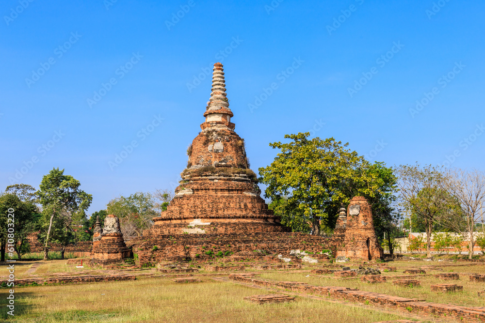 Wat Chakrawat at Historical city Ayutthaya, Thailand