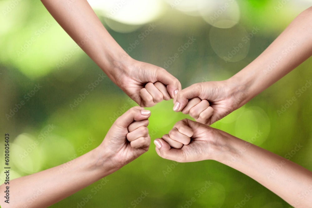 teamwork concept, People join hands on background teamwork concept, People join hands on background