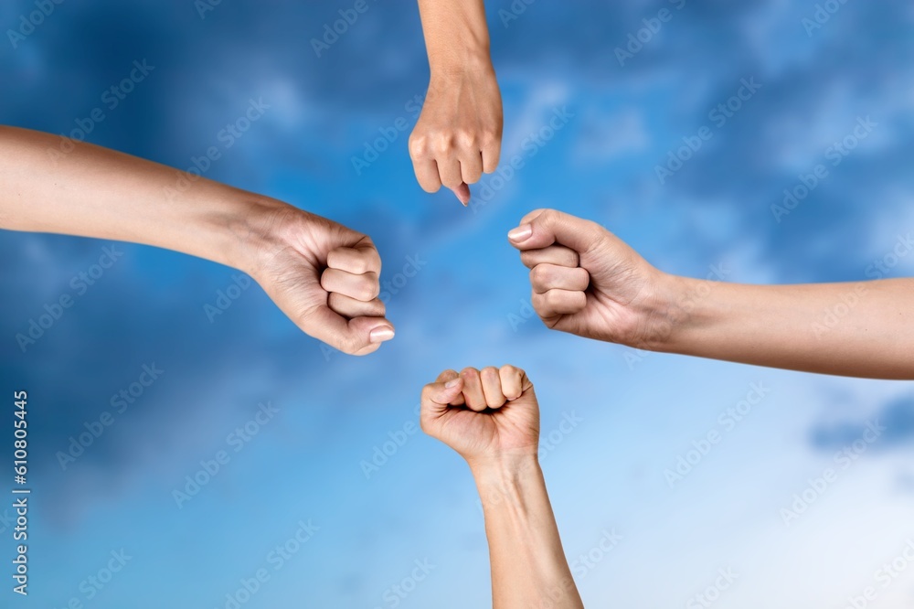 teamwork concept, People join hands on background teamwork concept, People join hands on background