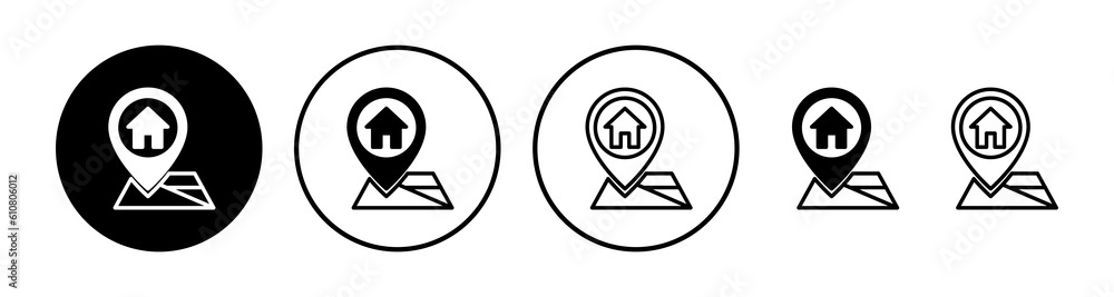 Address icon vector. location icon. address symbol. pin Address icon vector. location icon. address symbol. pin