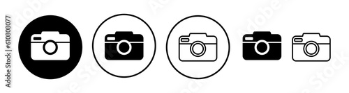 Camera Icon in trendy flat style isolated. Camera symbol web site design