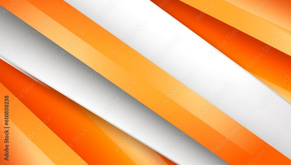Dynamic composition of orange and white diagonal lines in abstract background