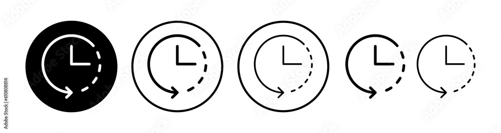 Clock icon. Time icon vector. Clock icon in trendy flat style isolated Clock icon. Time icon vector. Clock icon in trendy flat style isolated
