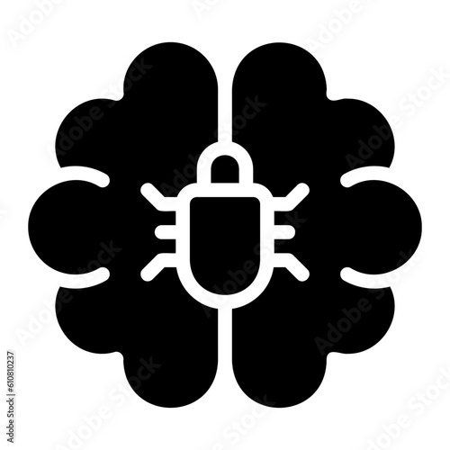 malware glyph icon