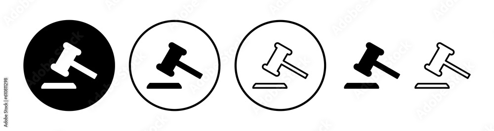 Gavel icon vector. judge gavel icon. auction hammer Gavel icon vector. judge gavel icon. auction hammer