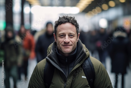 Portrait of a handsome man at the subway station in Paris, France. © Eber Braun