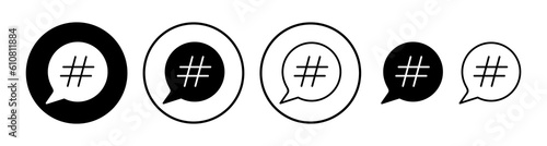 Hashtag icon vector. hashtag simbols