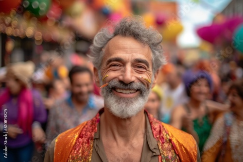 Indian man at the annual event for the protection of human rights and civil equality - Gay Pride Parade