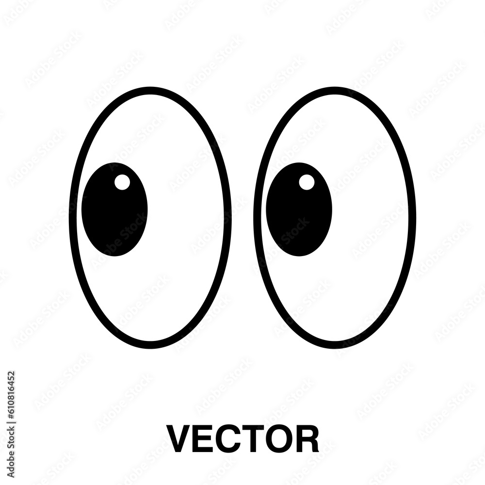 Smile eyes look away. chat message sticker icon illustration on white background..eps Smile eyes look away. chat message sticker icon illustration on white background..eps