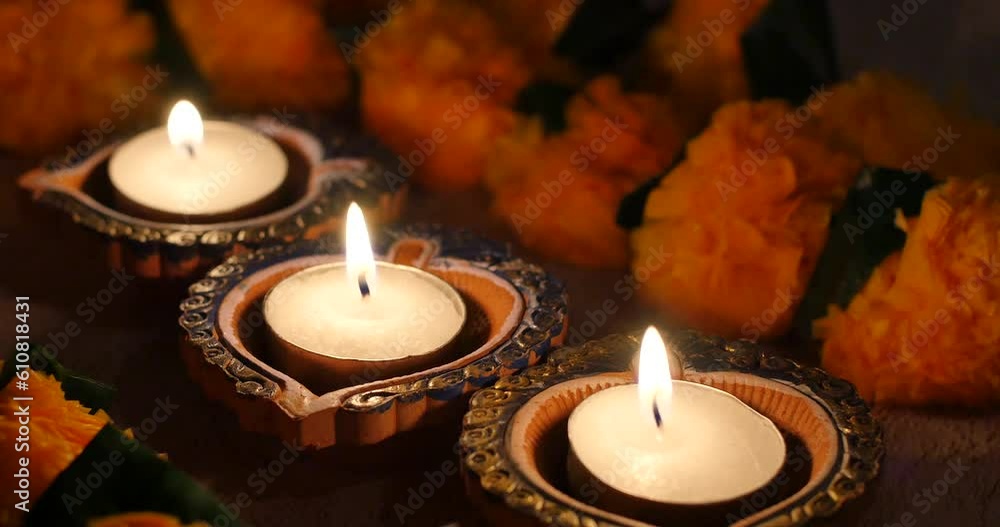 Rack Focus Diwali Candles Rack Focus Diwali Candles