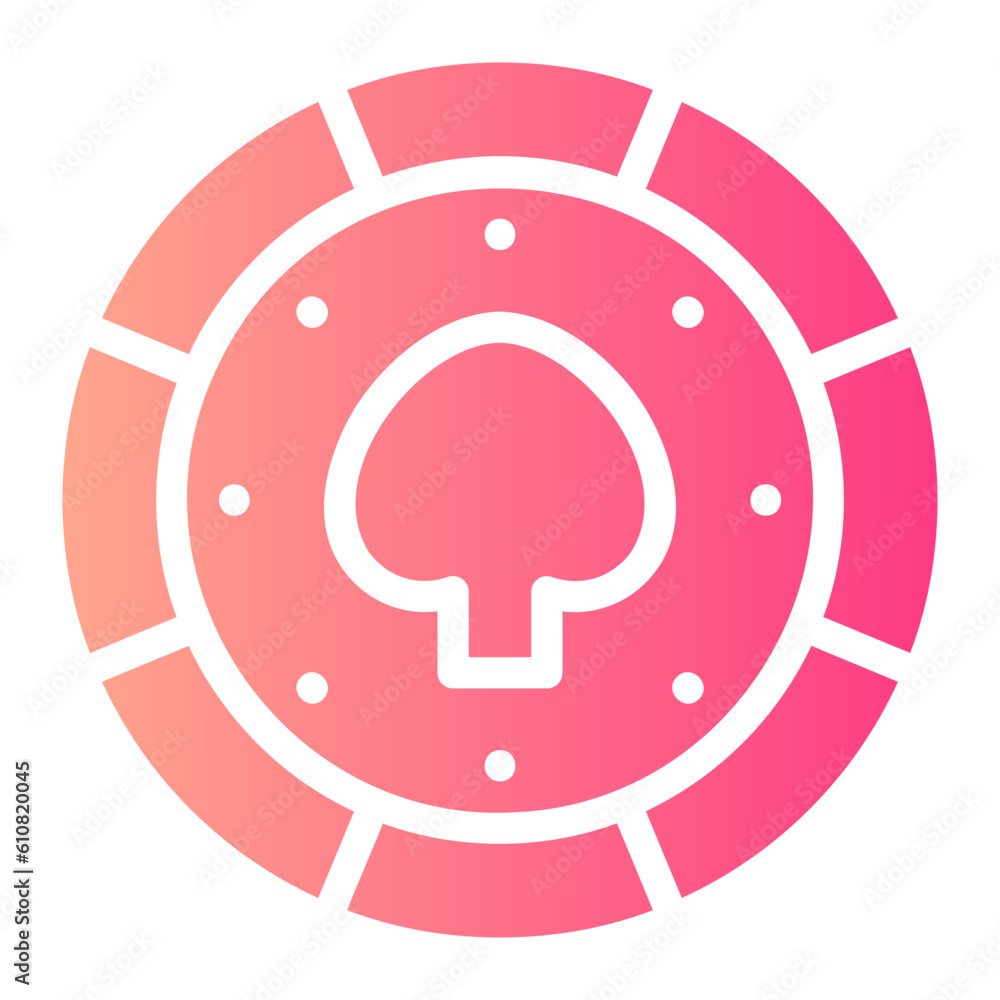 poker chip gradient icon poker chip gradient icon