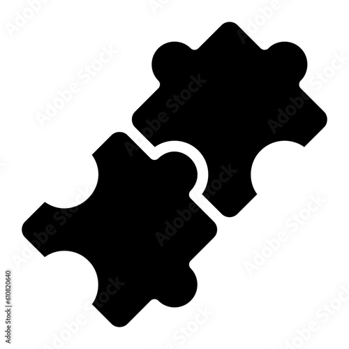 puzzle glyph icon