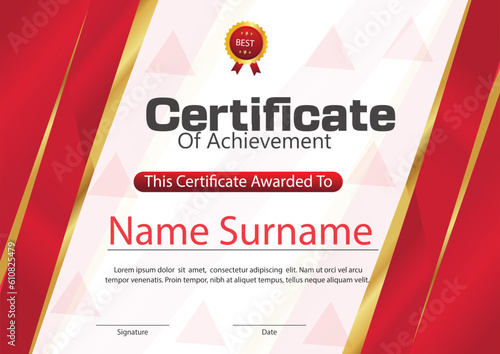 new and modern certificate design 