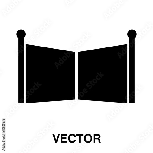 Gate icon,vector illustration. gate icon illustration isolated on White background, gate icongate icon illustration isolated on White background, gate icon.eps