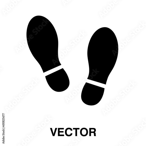 Imprint soles shoes sign icon. Shoe print vector illustration on white background..eps