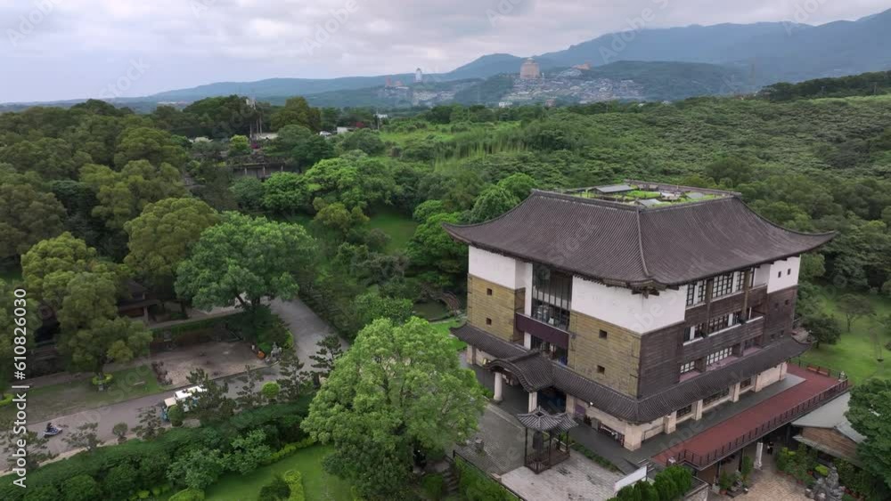 Yuandao Guanyin Temple, Buddhist Temple In Taiwan, Aerial View Yuandao Guanyin Temple, Buddhist Temple In Taiwan, Aerial View
