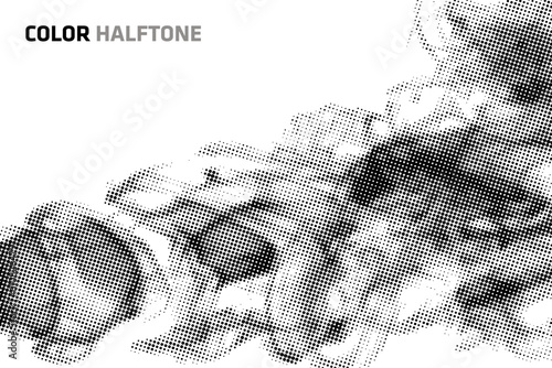 Abstract halftone background