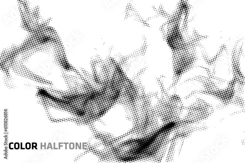 Abstract halftone background