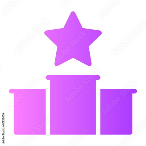 podium gradient icon
