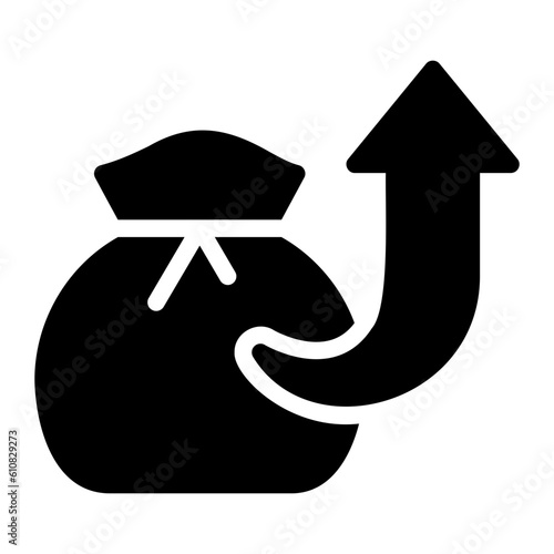 Wallpaper Mural profit growth glyph icon Torontodigital.ca