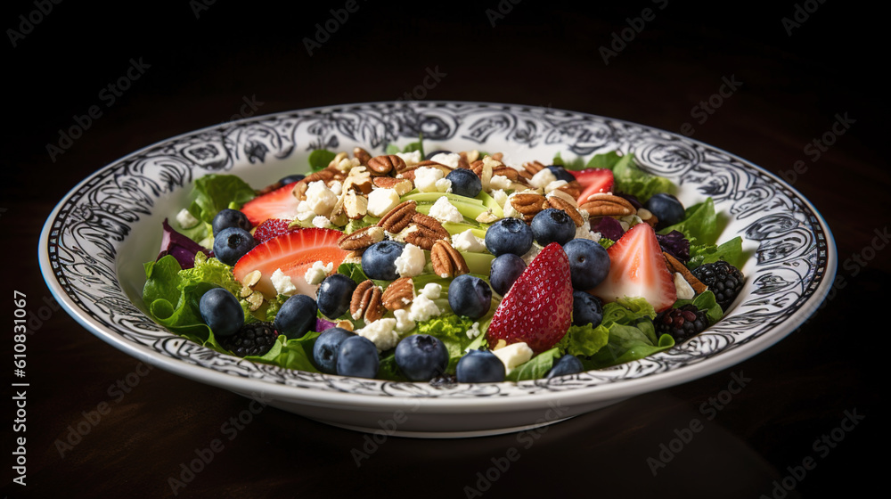 a fruit and vegetable salad Generative AI a fruit and vegetable salad Generative AI