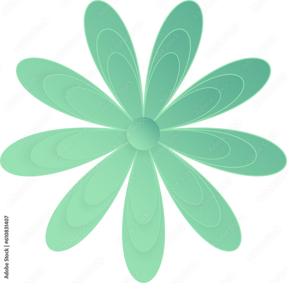 Flower, Element of floral paper cut. Paper cut of flower shape and spring symbol. Flower, Element of floral paper cut. Paper cut of flower shape and spring symbol.