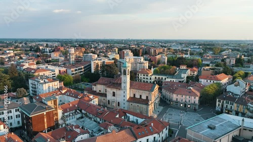 Drone footage of Saronno, Italy