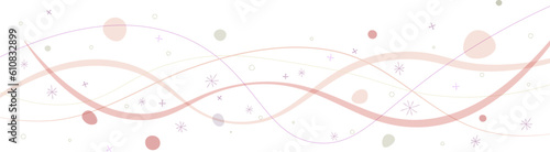 キラキラしたウェーブのベクター背景素材