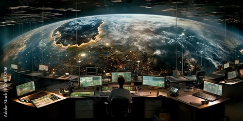 Networks Operation Center With a Broad View of Planet Earth Generative AI