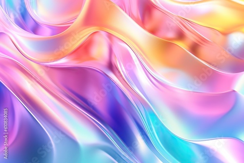 Wallpaper Mural texture of holographic wave wallpaper background Torontodigital.ca